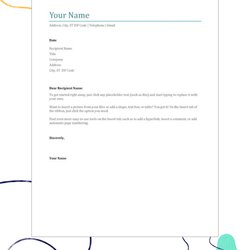 Microsoft Word Cover Letter Templates Free Download