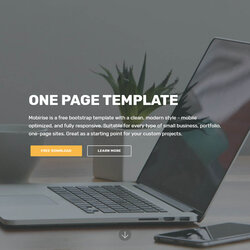 Out Of This World Single Page Website Template Free Download For Your Needs One