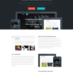 Brilliant Best Free One Page Website Templates Template Woo Responsive Modern Site Showcase Devices Goods