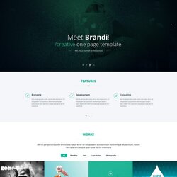 Eminent One Page Website Template Templates Landing Free