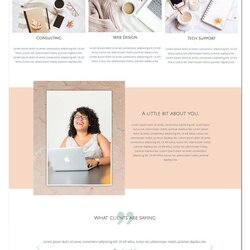 Supreme This One Page Website Template Is Bright Fun And Has Lots Of Potential