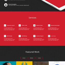 Splendid One Page Website Template Free Download Singular