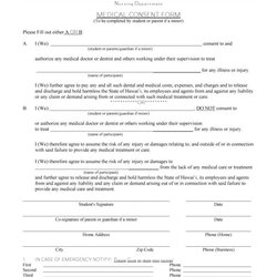 Magnificent Medical Consent Forms Free Printable Templates Form