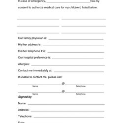 Medical Consent Form Template Templates Free Printable Release Forms Child Grandparents Parents Daycare