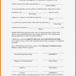 Supreme Free Printable Child Medical Consent Form For Grandparents File Resume