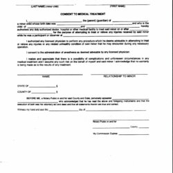 Outstanding Medical Consent Form Free Printable Documents