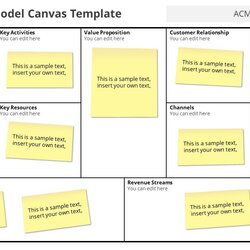 Superb Free Business Model Canvas Template Editable Templates Advertisement Point Power
