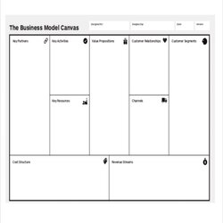 Magnificent Download Business Model Canvas Template Word File No Nu