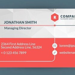 Very Good Business Card Template Free Unique Cards