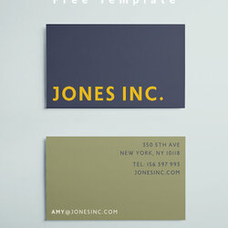Terrific Free Business Card Template With Bold Modern Design