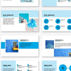 Legit Professional Templates Blue Presentation Template Original