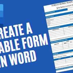 Terrific How To Create Form In Word Microsoft Tutorials