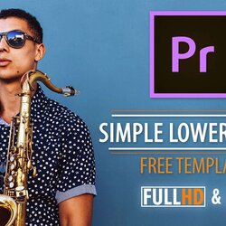 Excellent Simple Lower Thirds Templates For Premiere Pro Designer Pack