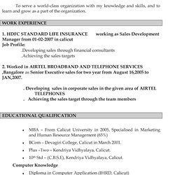 Preeminent Resume Format Sample Letter Good Cover Portfolio Job Suitable Prepare Finding Own
