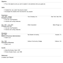 Resume Example Free Creator Template Style Styles