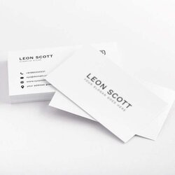 Blank Business Card Template Templates Example