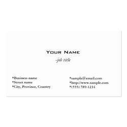 Legit Plain Simple Business Card Template