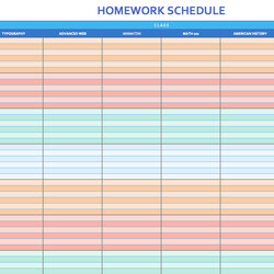 Admirable Weekly Planner Template Excel Free Schedule Homework