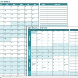 Out Of This World Event Planning Template Excel Free Events Calendar Templates Inside Within