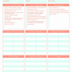 Smashing Event Planning Spreadsheet Excel Free Checklist Printable Party Template Planner Budget Templates