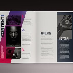 Sterling Gradient Magazine Template Design Place Publisher Affinity Auto