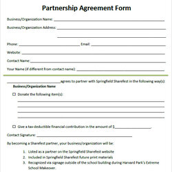 Superlative Free Sample Partnership Agreement Templates In Ms Word Form Business