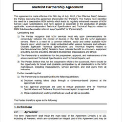 Free Partnership Agreement Templates In Google Docs Ms Word Template Business Contract Sample Info