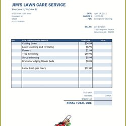 Perfect Lawn Service Proposal Template Free Resume Examples
