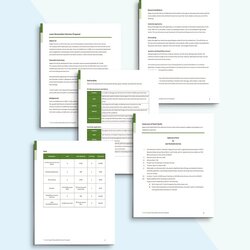 Swell Lawn Services Proposal Template Free Google Docs Word Apple