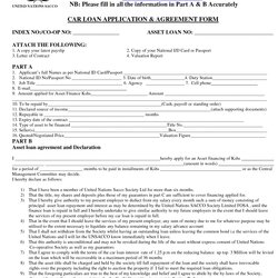Champion Car Loan Agreement Free Printable Documents