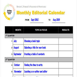 Free Editorial Calendar Templates In Ms Word Google Docs Monthly Template