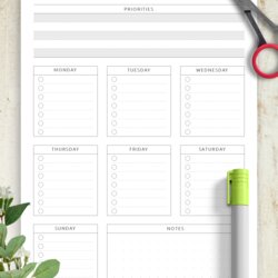 Perfect Download Printable Weekly To Do List Original Style Template