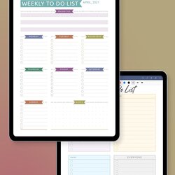 Spiffing Weekly List Template Can Help You Focus And Stay On Top Of Things