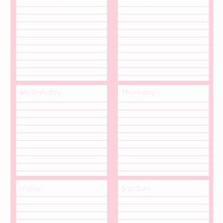 Brilliant Weekly List Template Elegant Printable To Do Templates Planner Things Lists Choose Board Filofax