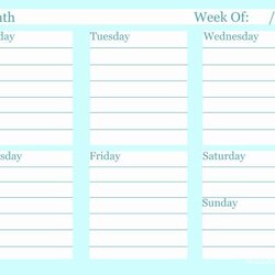 Legit Weekly List Template Best Of Free To Do Printable