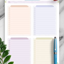 Cool Daily To Do List Template With The Floral Theme Inspired Design Use
