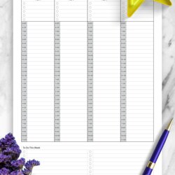 Superlative Download Printable Multicolored Weekly Planner With List Planners Template