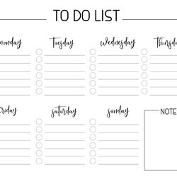 Superb Weekly Free Printable To Do List Paper Trail Design Checklist Organized