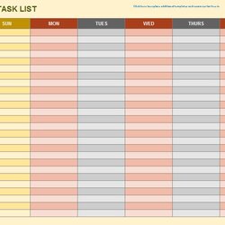 Outstanding Free Sample Weekly To Do List Templates Printable Samples