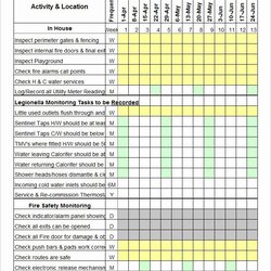 Very Good Preventive Maintenance Planner Schedule Template Excel