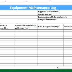 Eminent Preventive Maintenance Template Excel Download Log Equipment Templates Schedule Form Logs Checklist