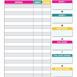 The Highest Standard Most Effect Free Monthly Budget Templates That Will Help You Make Household Tracker