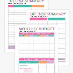 Excellent Monthly Budget Planner Cute Diaries