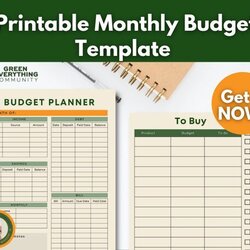 Out Of This World Printable Monthly Budget Template Planner