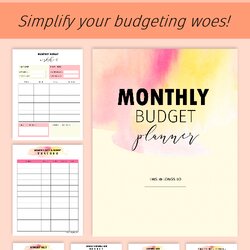 Monthly Budget Template Free Templates To Download Binder Sheets Money Financial Simple