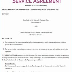 Audio Visual Service Contract Template Example Of