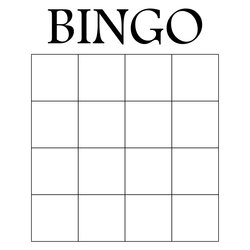 Legit Free Blank Bingo Card Printable Template