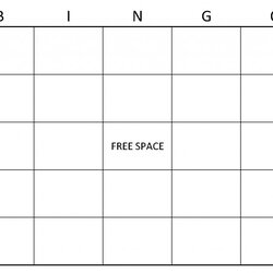 Blank Bingo Cards Printable Template Card Game Size Independent Gold