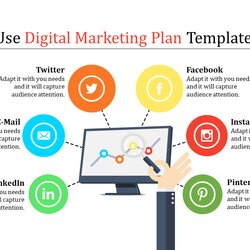Legit Creative Digital Marketing Plan And Google Slides Template Model Use