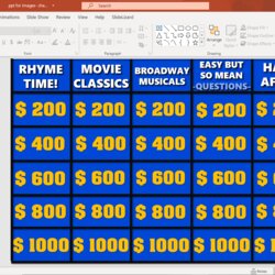 Superlative Free Jeopardy Game Template For Teachers Blank Summary Image